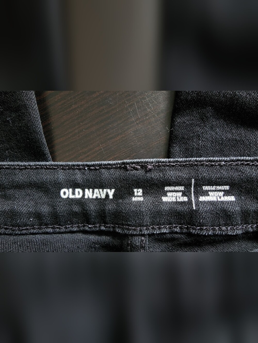 Old Navy Black High-Rise WOW Wide-Leg Jeans - Picture 7 of 10